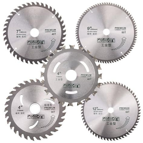 HSTWODE Lot de 3 disques à tronçonner pour bois carbure Multi Wheel - Pour couper le bois, le plastique et le plastique (industriel, 4 pouces, 40 dents)