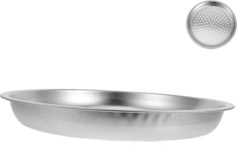 Mobestech Bandeja de Acero Inoxidable para Cocinar al Vapor Cesta para Cocinar al Vapor Rejilla para Verduras Bandeja para al para Dim Sum de 32 Cm para Wok