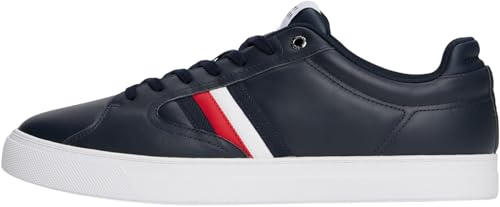 Tommy Hilfiger herr ICON Court Stripes FM0FM05628 låg topp, blå (ökenhimmel), 8, Blå ökenhimmel, 42 EU