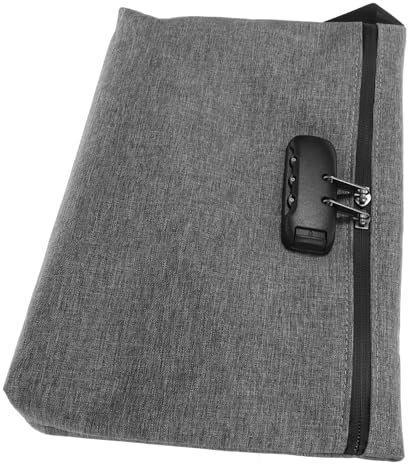 Ipetboom Abschließbare Tasche Für Dokumente Aufbewahrungstasche Mit Zahlenschloss Und Reißverschluss Bankgeldtasche Für Männer