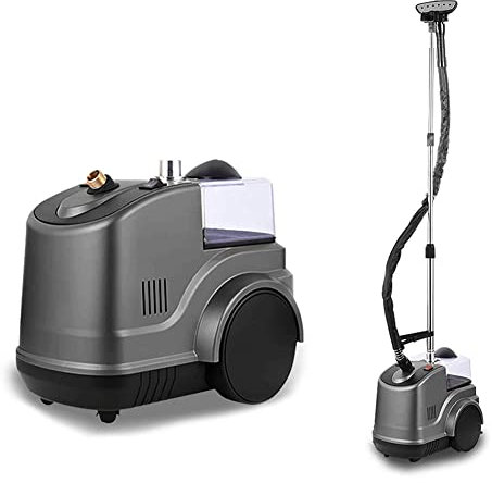 Vaporizador de ropa vertical de 2000 W, plancha de vapor portátil profesional decal de 2000 W, plancha de vapor portátil profesional de alta resistencia para uso comercial y doméstico (gris)