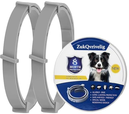 2 Stück Hundehalsbänder,Collar für Hunde,Sichere,wasserdichte und Einstellbare Hundehalsbänder,für Mittelgroße Bis Große Haustiere(62cm)