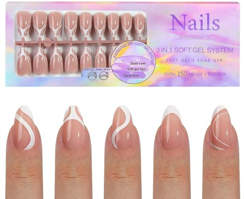 Les Ongles Français De La Mode Sont De Pressoir Sur Les Ongles 150pcs Faciles À Appliquer Et À Retirer Accessoires Us Nr D'usure Longue