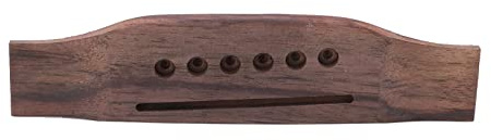 KIMISS Ersatzset für Stege für Akustikgitarren mit Sattel, Sattel und 6 Endstiften aus Palisander – Unverzichtbare Teile für die Reparatur und Wartung von Instrumenten