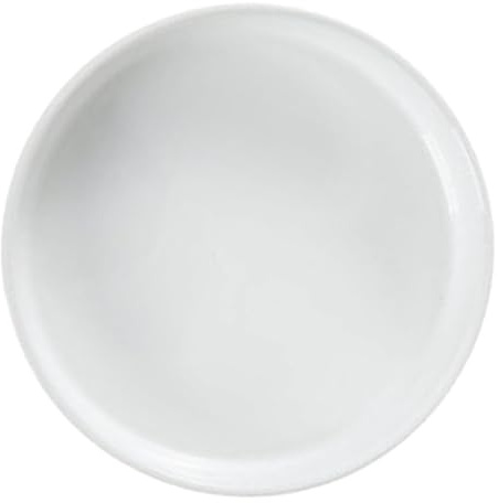 TOBBOMEY Sottovaso Ceramico Bianco Lucido per Piante da Interno, Vaschetta Raccogli Gocce Antigoccia per Vasi in Ceramica e Terracotta, Piattino Piccolo per Vaso da Fiori, Accessorio