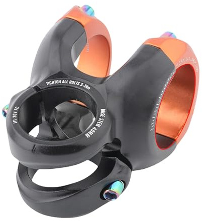 Haodream Sostituzione stelo corto per biciclette in lega alluminio Attacco manubrio corto resistenza Accessori ciclismo Attacco manubrio per biciclette resistenti Accessori ciclismo per mountain