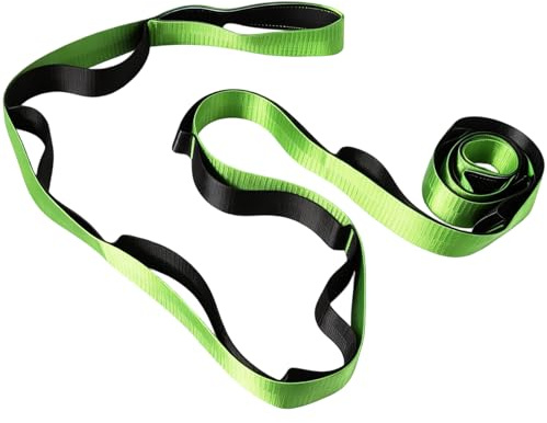 TESSTSY Yoga Stretching Band mit 12 Schleifen, Yoga Stretching Strap | Yogagurt mit Schlaufen, Gymnastikband mit Schlaufen, Stretchband Schlaufe, Stretch Out Strap, Dehnungsband für Pilates