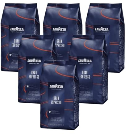 Lavazza Grand Espresso, Café en Grains, Lot de 6, 6 x 1000g