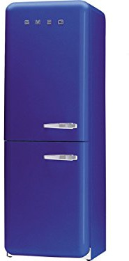 Smeg fab32bls7 Réfrigérateur Congélateur Combi/A +/179 cm Hauteur/292 kWh/an/205 L refroidissement partie/103 L Partie Congélateur/Bleu foncé, rechtsanschlag