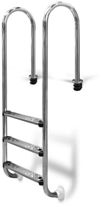 Poolleiter Edelstahl ENG 120 cm I 3-stufig I V2A Leiter