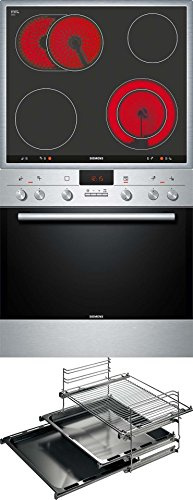 Siemens eq271e k01t Plaques de cuisson de combinaison/A/67 l/4 High Speed Zones de Cuisson/Charge Rapide et chauffage automatique/Inox