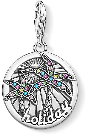 THOMAS SABO Charm-Anhänger 925er Sterlingsilber, Geschwärzt