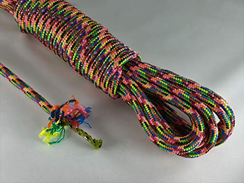 ANBP Buntes Polypropylenseil 8mm / 20m (0,69€/m) Pink Regenbogenfarben