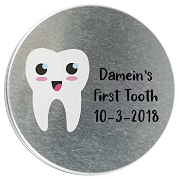 Personalised Tooth Fairy Tin - First Tooth Keepsake - Plain