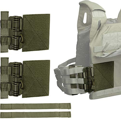 LIVANS Schnellverschluss-Schnallen-Set, Molle-Seitengürtel, Kummerbund, Fast Fit Schnallenset, Einzelpunkt-Schnellverschluss-Montage