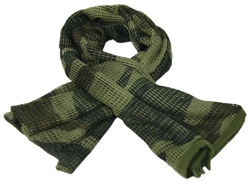 HYOUT Taktischer Militär-Halstuch, Woodland Camo Schal Sniper Schleier Desert Shemagh für Wargame Outdoor Sports…