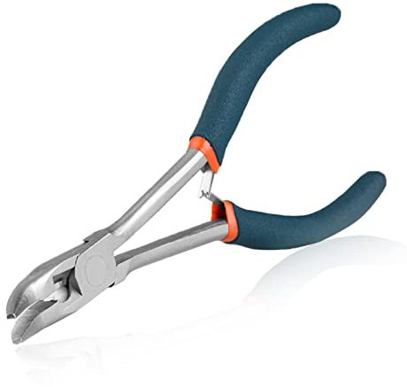 SPEEDWOX Long Reach Bent Nose Pliers with Serrated Jaws Angled Long Nose Plier Angled Pliers with Cutter Long Reach Plier for Hard to Reach Narrow Spaces Home Repairing Jewerly Making