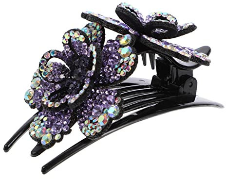 GALPADA Blume Haarklammer Großer Entenschnabel Clip Rutschfest Für Dicken Dünnen Haarknoten Haarspange Hinten Haaraccessoire Zum Waschen Schminken Kochen