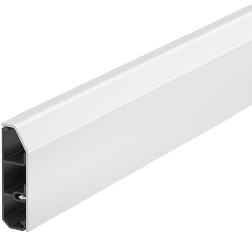 OBO Bettermann SL2070rws Sockelleistenkanal, 20x70mm, reinweiß, PVC, 2m (6132267)