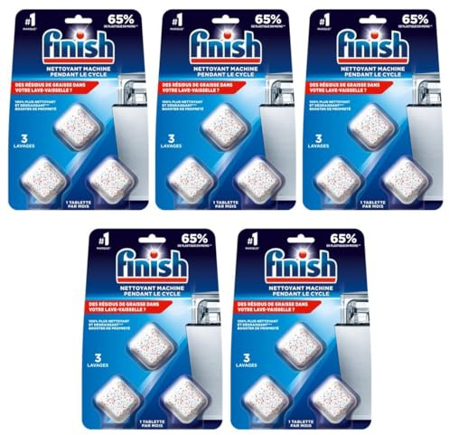Blister 3 Tablettes Entretien Lave-vaisselle Pendant le Cycle - Lot de 5