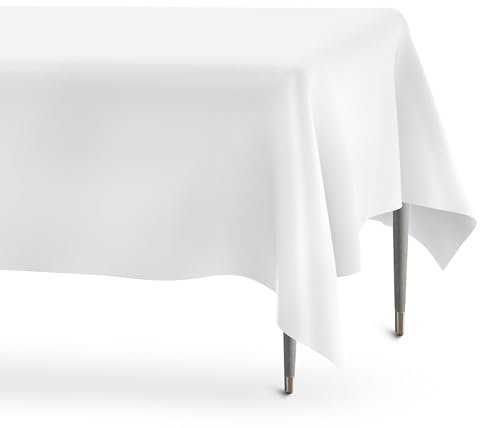 Tischdecke Weiß,Christmas Decorations,Biertisch Tischdecke,Tischdecke Outdoor,Tischdecken Für Biertische,Gartentischdecke,Tischdecke Abwaschbar,Plastiktischdecke,Party Tischdecke,274cm X 137cm 2pcs