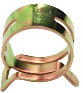 10 Stück Federklemmen aus Manganstahl, druckverzinkt, elastisch, Schlauchklemmen, Wasserrohrklemmen (Color : Metallic, Size : ID 18mm)