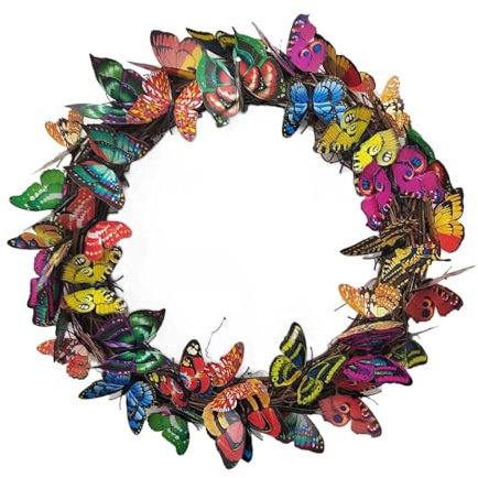 Generic Blumiger Türschmuck für Frühling Und Sommer, Deko für Zuhause Und Garten, 40CM