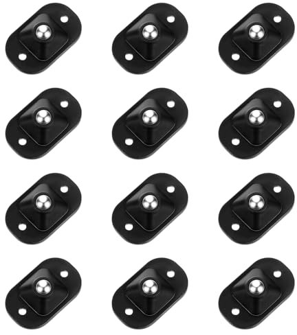 12 PCS Small Appliance Wheels Rollers, Self Adhesive Mini Caster Wheel for Kitchen Appliances 360° Swivel Universal Mini Wheels for Appliances on the Counter