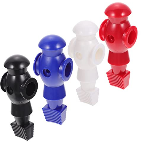 ARTSEWPLY Tischfußballspieler 4 Stück Harzspieler Lebendige Farben Langlebig Mechanische Spielfiguren Ersatzspieler Für Tischkicker Fußballspiel