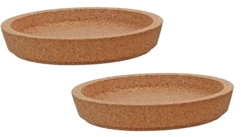 iplusmile 2piezas Almohadilla Aislante para Portavasos De Corcho Posavasos para Tazas para Uso El Hogar Decoración De Mesa Color Madera