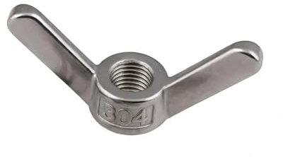 Schmetterlingsflügelmutter M6 M8 M10 M12 M14 M16 M18 M20 M24 Flügelmuttern Schmetterlingsmutter 304 Edelstahl Handfest anziehende Muttern Klauenmutter(M6(1pcs))