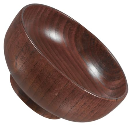 BEBEMOKO Cuenco De Madera Natural Anti-escaldaduras Ligero y Resistente para Ensaladas Sopas y Pasta para Cocina y Restaurante