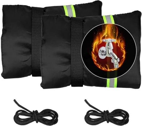 2 Pz Copertura per Rubinetto, Coprirubinetti da Esterno per Inverno, Coprirubinetto Impermeabile e isolante Protegge, Calzini Rubinetto per Antigelo Invernale Esterno Universale