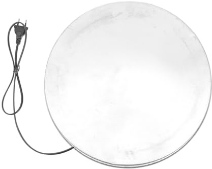 HOUDERCO Geflügeltränkeheizung und Automatischer Sicherheitsabschaltung Winter Metall Heizplatte mit Thermostatgesteuerter Funktion im Winter für Geflügeltränken