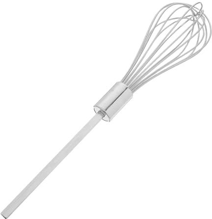 Garneck Accesorio Batidor Acero Inoxidable Batidora de Mano Varilla Mezcladora Multifunción Compatible con Taladros Repuesto Cocina y Panadería