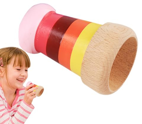 Kaleidoscope Toy - Wooden Developmental Toys, Wooden Children Kaleidoscopes, Kids Kaleidoscopes, Educational Toys, Observation Tool, Rotating Kaleidoscope Toy Wood For Boys And Girls