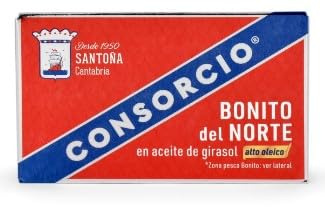 Consorcio Bonito del Norte in Olio di Girasole Alto Oleico, Qualità Superiore, 110g (Peso Sgocciolato 80g), Confezione da 3