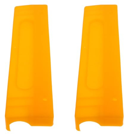 DECORNIJIA Lot de 2 Clips en Plastique Orange pour Plateau de Table de Lit Médicalisé, Fixation Solide et Hygiénique pour Accessoires de Table de Chevet, Compatible Lits de Soins