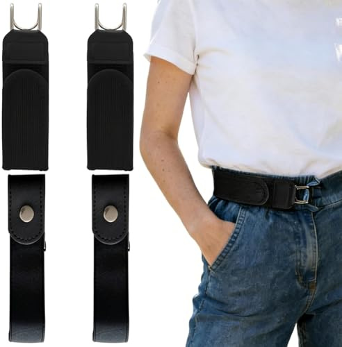 KMFASVX 2026 Nuovo Gancio per Cintura Senza Fibbia, Cintura Elastica Tattica con Gancio in Metallo, Nastro Magico Regolabile Senza Fibbia per Uomini e Donne Outdoor Cintura Stabile per Uomini e Donne