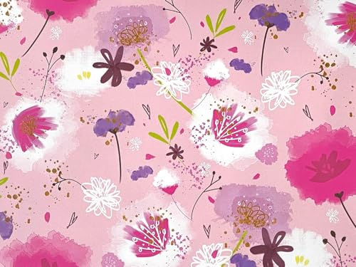 Gift Wrapping Paper Sheets Birthday Wrapping Paper Gift Wrap. 2 SHEETS & 2 Matching Tags. 70cm x 50cm Made in UK – Bundled by GetInStyle Shop