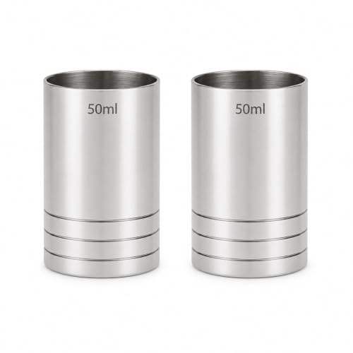 2 misurini da 50 ml, misurini per bevande e cocktail