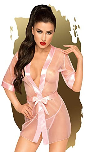 Penthouse, Kimono, Größe S-L, Dessous, Midnight mirage, 2 Teile, rosa