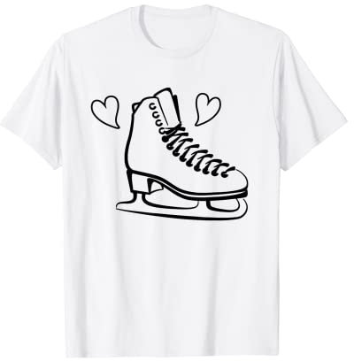 Eislaufen Eiskunstlauf Schlittschuhe T-Shirt