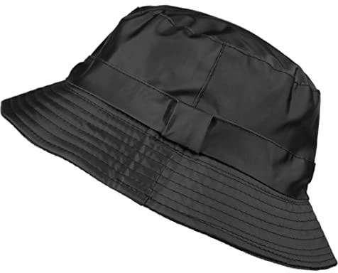 Toutacoo, Regenhut, Regen Bob, Nylon-Look (13- Polar Schwarz)