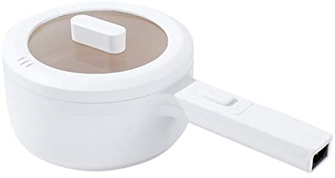 Mengmen CuisinièRe éLectrique Multifonction 2L, Poêle à Frire éLectrique, Poêle AntiadhéSive, Frire, RagoûT, Bouillir, Convient pour 2-3 Personnes Prise UE