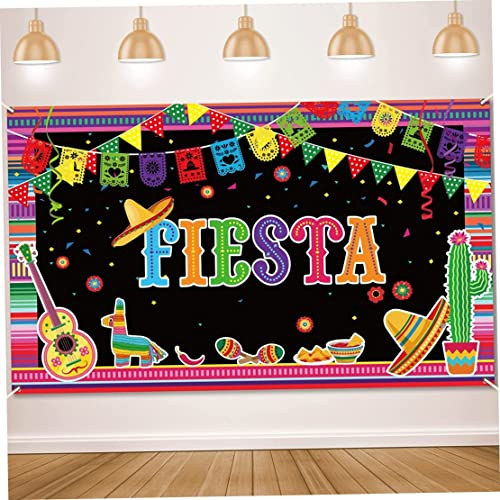 Mexikanischer Fiesta Hintergrund Mexikanisches Geburtstag Banner Cinco de Mayo Themenparty Dekoration Lieferungen Mexiko Karneval Party Hintergrund für mexikanische Geburtstag