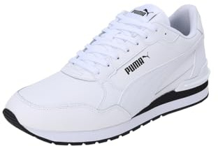 PUMA Unisex Adults St Runner V4 L Sneaker, PUMA White-PUMA Black-PUMA White, 42.5 EU