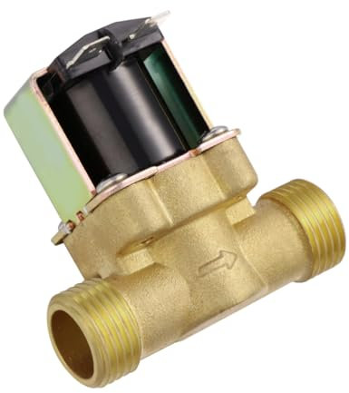 Mobestech Wasserregelventil elektrisches Magnetventil 1/2 Rückschlagventil elektromagnetisches Ventil alles Bronze Das elektromagnetische Ventil Elektromagnetisches Wasserventil dc12v