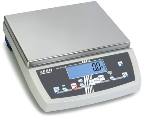 Kern CKE 65K0.2 - Selbsterklärende Zählwaage, IoT-Line Zählwaage mit Laborgenauigkeit, Ablesbarkeit [d]: 0,2 g, Wägebereich [Max]: 65 kg, Wägeplatte: BxT 340x240 mm (Edelstahl)