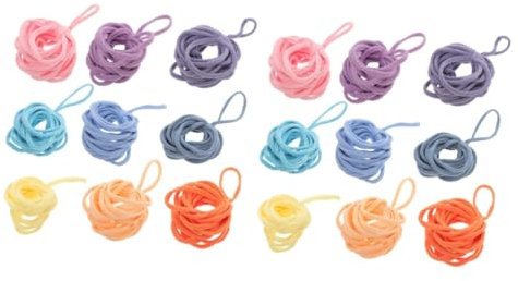 VILLCASE 360pcs Potholder Loom Refills Weaving Loom Loops Kit for Boys and Girls Assorted Elastic Ropes Weaving Supplies for Home Decorations